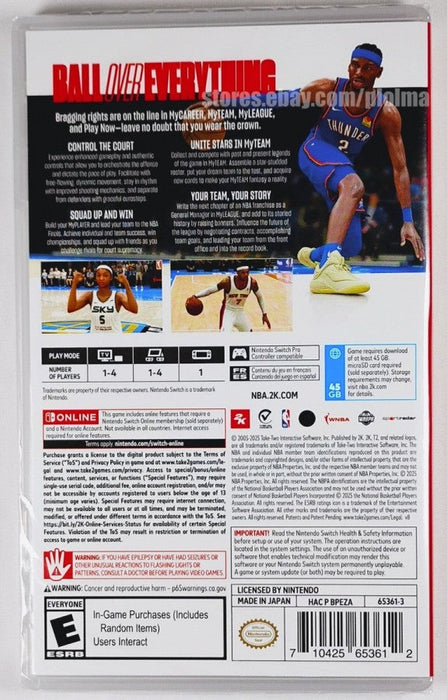 NBA 2K26 – Nintendo Switch (NS) - for just $23.99! 