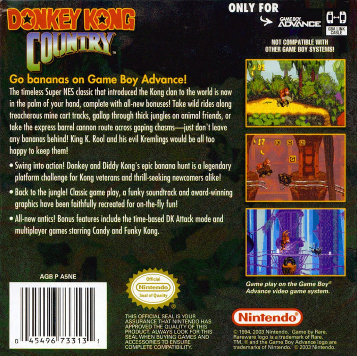 Donkey Kong Country – Game Boy Advance (GBA) - for just $19.99! 