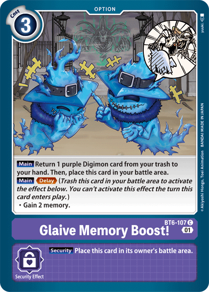 Glaive Memory Boost! [BT6-107] [Double Diamond] - Just $0.09! Shop now at Retro Gaming of Denver