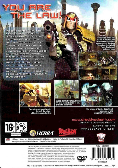 Judge Dredd Dredd vs Death – PlayStation 2 (PS2) - for just $0! 