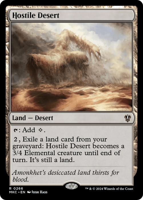 Hostile Desert (MKC-266) - Murders at Karlov Manor Commander - for just $0.05! 