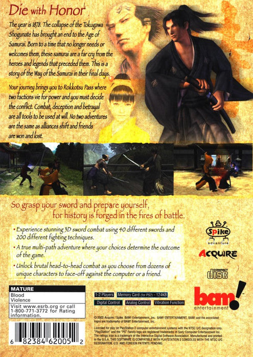 Way of the Samurai – PlayStation 2 (PS2) - for just $0! 