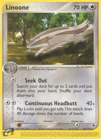 Linoone (38/109) [EX: Ruby & Sapphire] - for just $0.90! 