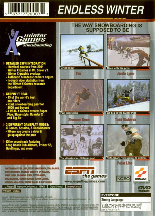 ESPN X Games Snowboarding – PlayStation 2 (PS2) - for just $6.99! 