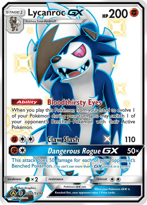 Lycanroc GX (SV66/SV94) [Sun & Moon: Hidden Fates - Shiny Vault] - for just $6.10! 