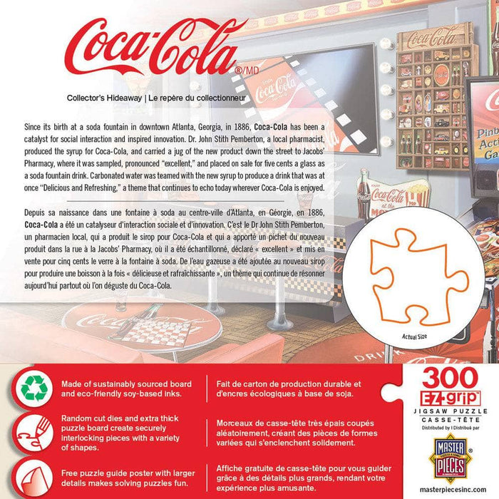 Coca-Cola - Collector's Hideaway 300 Piece EZ Grip Jigsaw Puzzle - for just $14.99! 