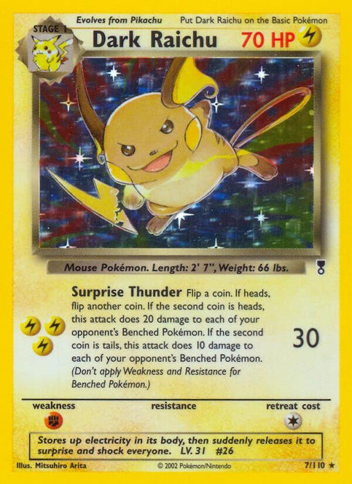 Dark Raichu (7/110) (WotC) (Theme Deck Exclusive) [Legendary Collection] - for just $7.10! 
