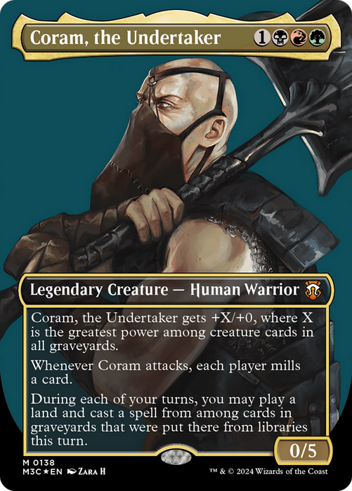 Coram, the Undertaker (M3C-138) - Modern Horizons 3 Commander (Borderless) Foil - for just $0.73! 