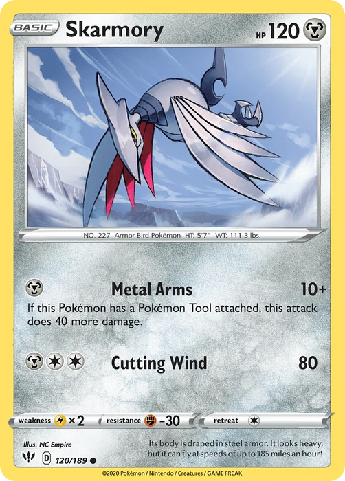 Skarmory (120/189) [Sword & Shield: Darkness Ablaze] - for just $0.10! 
