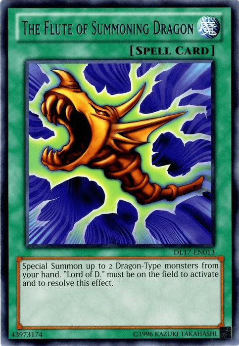 The Flute of Summoning Dragon (Blue) [DL17-EN013] Rare - for just $0.10! 