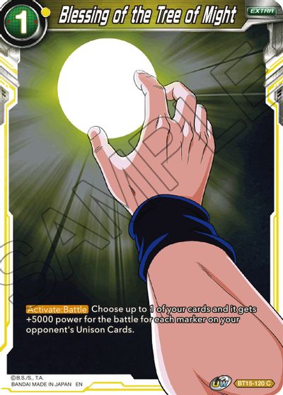 Blessing of the Tree of Might (BT15-120) [Saiyan Showdown] - for just $0.10! 