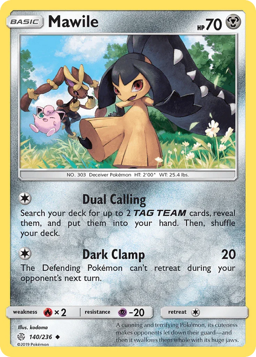 Mawile (140/236) [Sun & Moon: Cosmic Eclipse] - for just $0.15! 