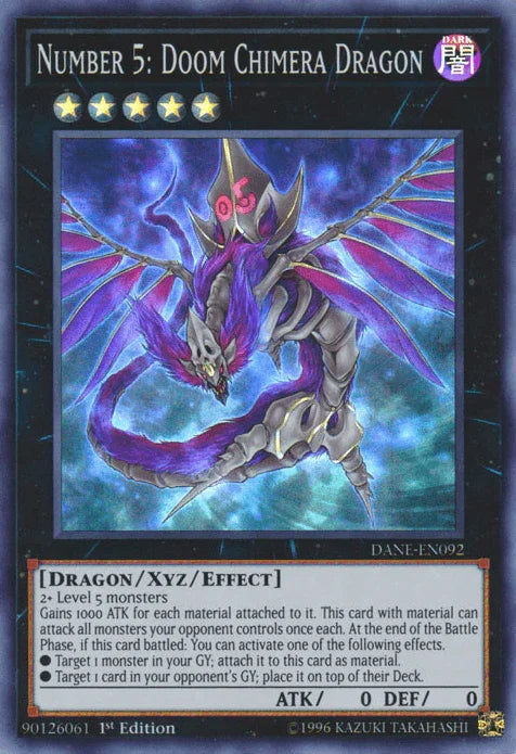 Number 5: Doom Chimera Dragon [DANE-EN092] Super Rare - for just $0.20! 