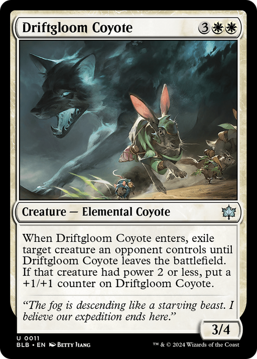 Driftgloom Coyote (BLB-011) - Bloomburrow - for just $0.01! 