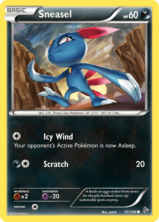 Sneasel (51/106) [XY: Flashfire] - for just $0.10! 