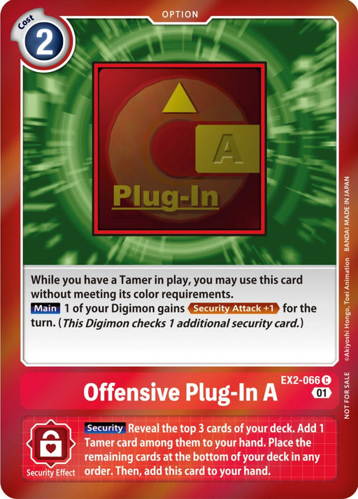 Offensive Plug-In A [EX2-066] (Event Pack 4) [Digital Hazard Promos] - Just $5.25! Shop now at Retro Gaming of Denver