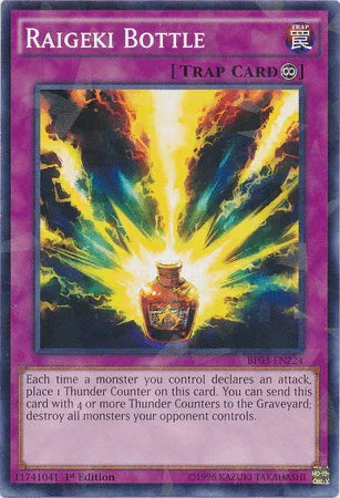 Raigeki Bottle [BP03-EN224] Shatterfoil Rare - for just $0.20! 