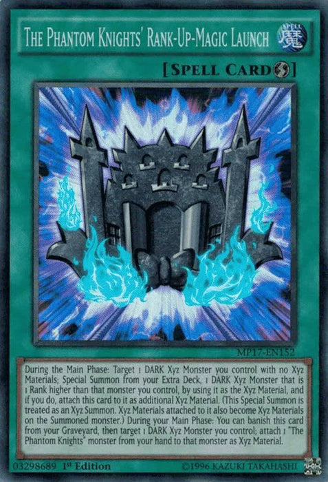 The Phantom Knights' Rank-Up-Magic Launch [MP17-EN152] Super Rare - for just $0.20! 