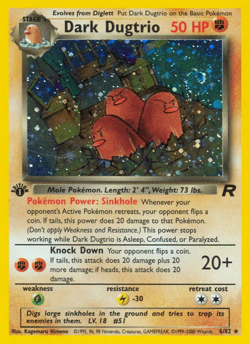 Dark Dugtrio (6/82) [Team Rocket 1st Edition] - for just $33.65! 