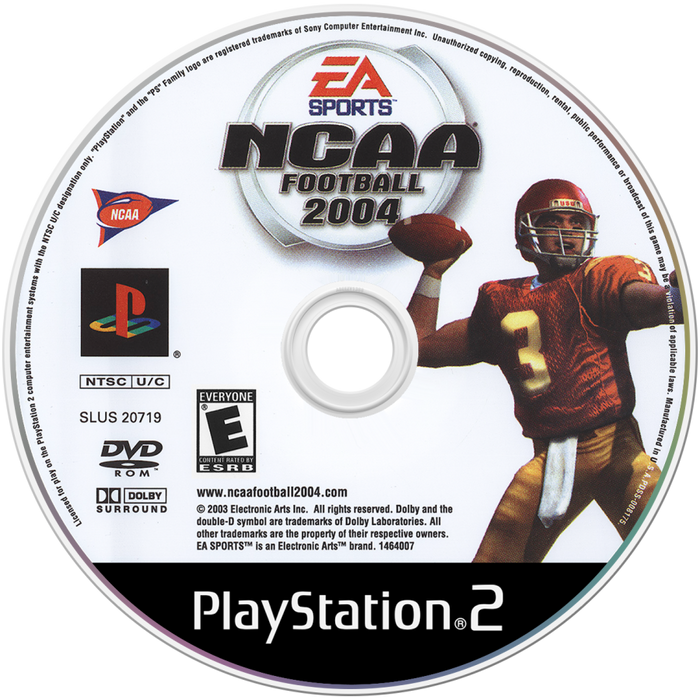 NCAA Football 2004 – PlayStation 2 (PS2) - for just $0! 