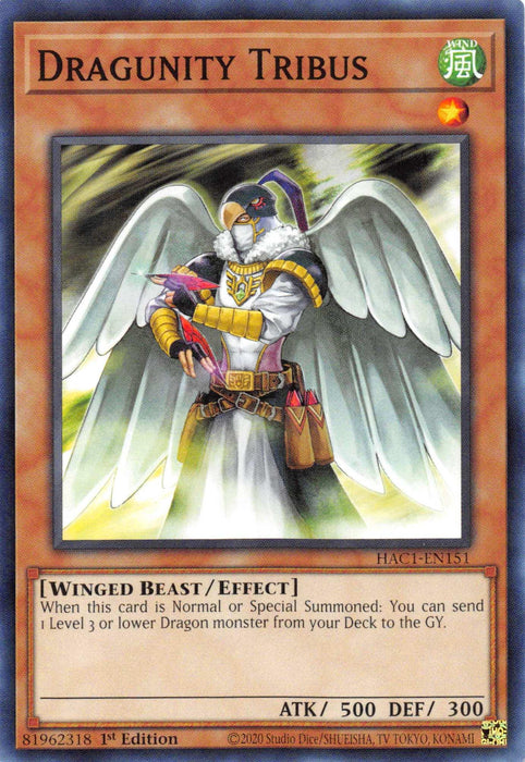 Dragunity Tribus [HAC1-EN151] Common - for just $0.10! 