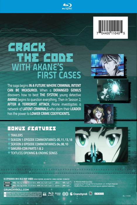 Psycho-Pass: Seasons 1 and 2 (Blu-ray) - for just $56.99! 