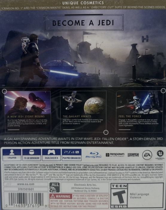 Star Wars: Jedi Fallen Order [Deluxe Edition] – PlayStation 4 (PS4) - for just $10.99! 