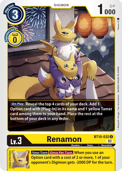 Renamon [BT10-032] [Xros Encounter] - Just $0.10! Shop now at Retro Gaming of Denver