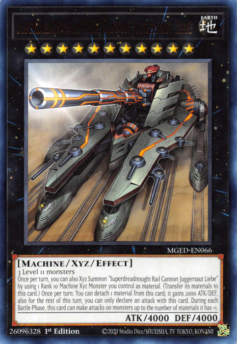 Superdreadnought Rail Cannon Juggernaut Liebe [MGED-EN066] Rare - for just $0.15! 
