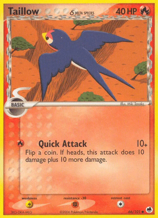 Taillow (66/101) (Delta Species) [EX: Dragon Frontiers] - for just $0.25! 