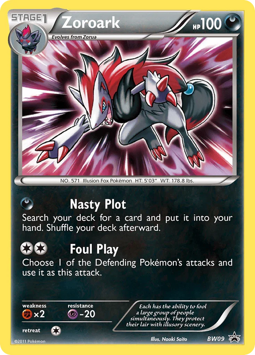 Zoroark (BW09) [Black & White: Black Star Promos] - for just $1.95! 