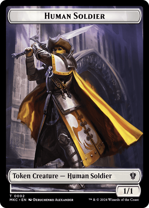 City's Blessing // Human Soldier Double-Sided Token [Murders at Karlov Manor Commander Tokens] - Just $0.15! Shop now at Retro Gaming of Denver