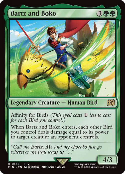 Bartz and Boko (FIN-175) - FINAL FANTASY Foil - for just $0.23! 