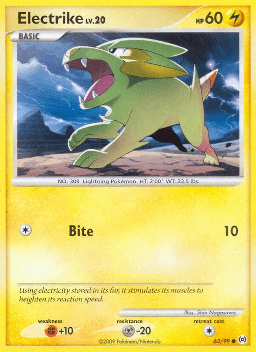 Electrike (63/99) [Platinum: Arceus] - for just $0.10! 