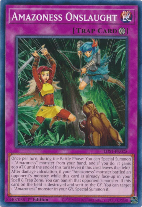 Amazoness Onslaught [LDS1-EN025] Common - for just $0.45! 