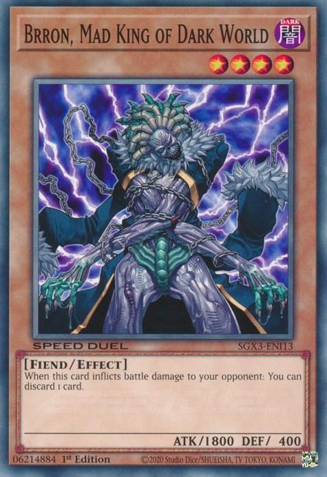 Brron, Mad King of Dark World [SGX3-ENI13] Common - for just $0.10! 