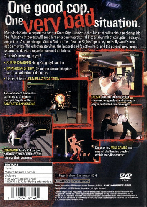 Dead to Rights – PlayStation 2 (PS2) - for just $7.99! 