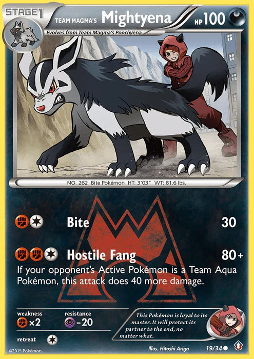 Team Magma's Mightyena (19/34) [XY: Double Crisis] - for just $0.60! 