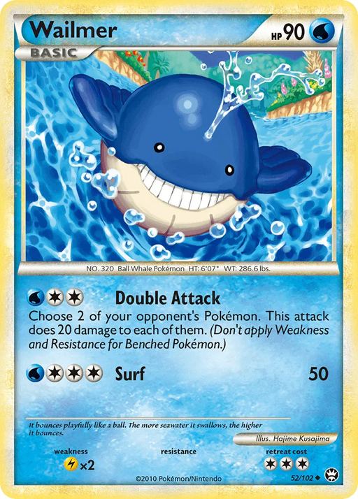 Wailmer (52/102) [HeartGold & SoulSilver: Triumphant] - for just $0.20! 