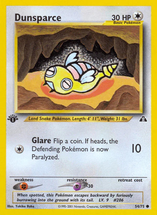 Dunsparce (54/75) [Neo Discovery 1st Edition] - for just $0.50! 