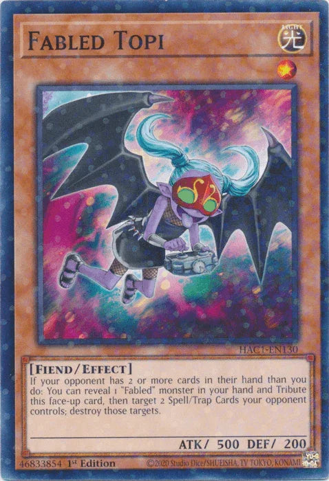Fabled Topi (Duel Terminal) [HAC1-EN130] Common - for just $0.25! 
