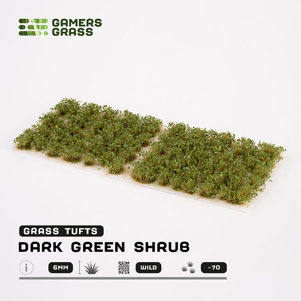 Gamers Grass Tufts: Dark Green Shrubs- Wild - for just $7.55! 