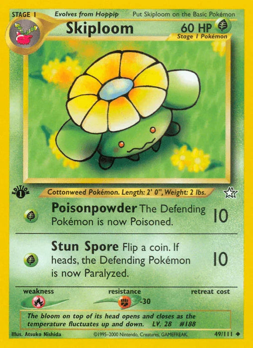 Skiploom (49/111) [Neo Genesis 1st Edition] - for just $0.50! 