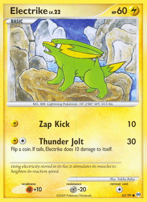 Electrike (62/99) [Platinum: Arceus] - for just $0.20! 
