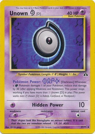 Unown [D] (47/75) [Neo Discovery Unlimited] - for just $0.70! 