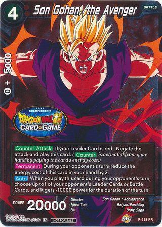 Son Gohan, the Avenger (Championship Final 2019) (P-138) [Tournament Promotion Cards] - for just $5.05! 