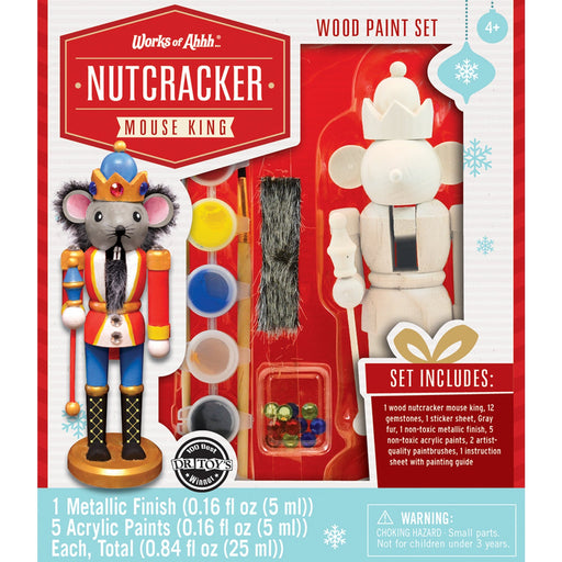 Holiday Craft Kit - Nutcracker Mouse King Wood Paint Kit - Just $16.99! Shop now at Retro Gaming of Denver