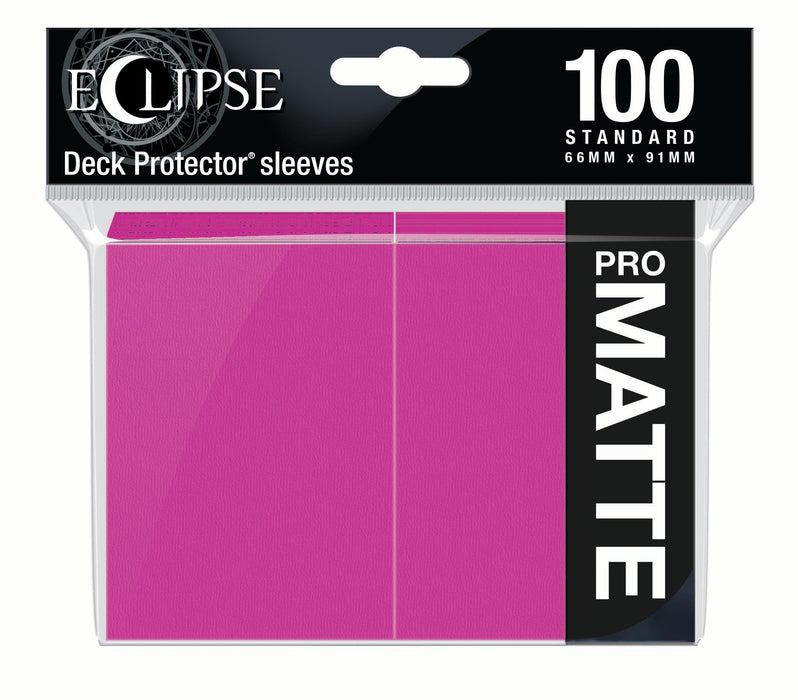 Ultra PRO: Standard 100ct Sleeves - Eclipse Matte (Hot Pink) - Just $0! Shop now at Retro Gaming of Denver