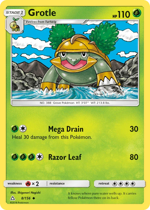 Grotle (8/156) [Sun & Moon: Ultra Prism] - for just $0.10! 