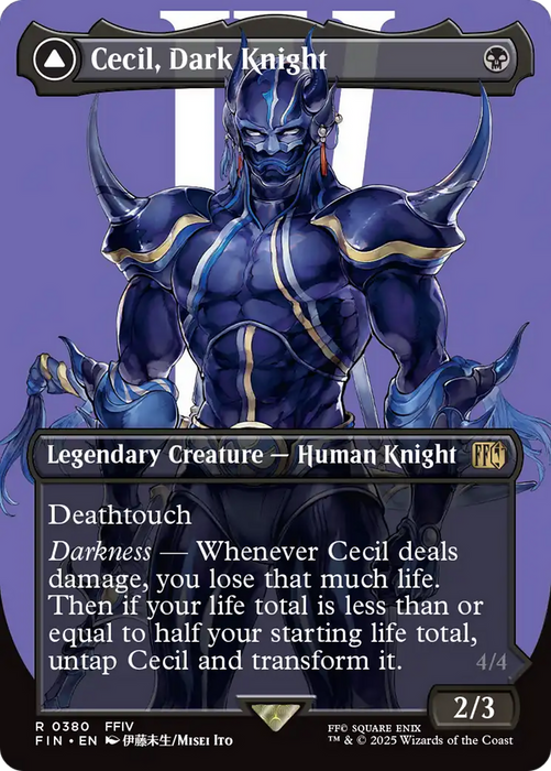 Cecil, Dark Knight (Borderless) (FIN-380) - FINAL FANTASY (Borderless) Foil - for just $1.24! 